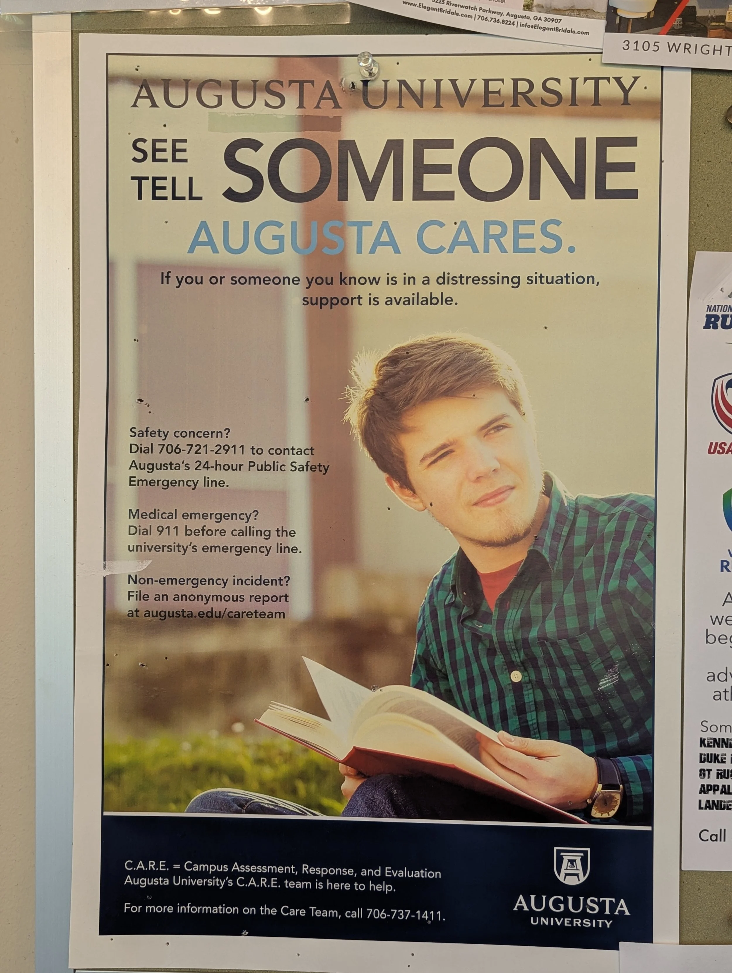Students are encouraged to contact the CARE team or AU police with any concerns about another student. (photo by CM Wahl)